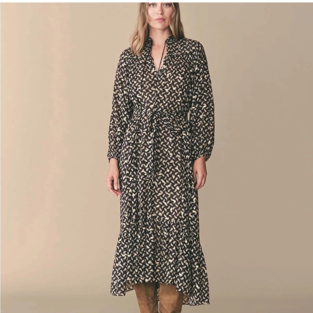Doen ivana dress falling leaves XXS